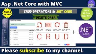 How to Delete Data from Database using Entity Framework Code First | VS 2022 | .Net Core MVC 6.0