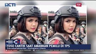 Ini Potret Polwan Cantik Vani Simbolon yang Bikin Sejuk Pemilu 2019 - SIM 16/04