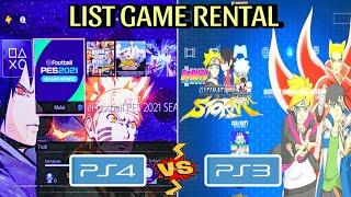 LIST GAME RENTAL PS3 PS4 YANG ADA DI ZONA PLAYSTATION & KAMERA