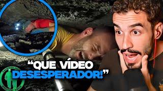 PASSANDO PELA CAVERNA MAIS ESTREITA E CLAUSTROFÓBICA DO MUNDO! | REACT CAVEMAN HIKES