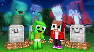 JJ and Mikey Mourn Their Parents - Maizen Minecraft Animation