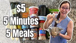 20 Meals for $25 | FAST and EASY 5 Minute Recipes | Cheap Meal Ideas