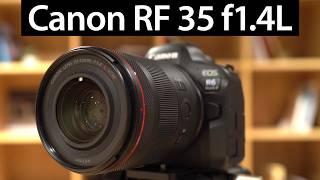 Canon RF 35mm f1.4L: FIRST LOOKS vs EF 1.4L II vs RF 1.8 STM