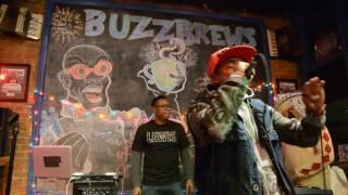 LoKee TheEmcee grabs the Mic at #BuzzBrews in Deep Ellum with the #Beatitudes