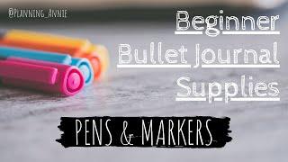 Beginner Bullet Journal Supplies