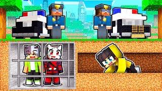 Arkadaşlarımı Hapishaneden Kurtarmak için Gizli bir Tünel kazdım! ️ - Minecraft