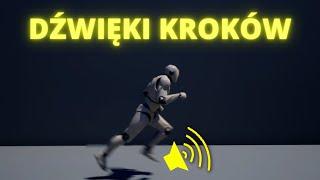 Dodawanie dźwięków do postaci - kroki, skok, głos (Unreal Engine 5) Tworzenie gry na UE5