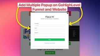 How to Add Multiple Popup on GoHighLevel Funnel and Website in 2025