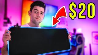 $20 CHEAP RGB Extended Mousepad! It's AMAZING!