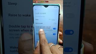 how to enable double tap to on screen in redmi 9 power #shorts