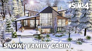 Snowy Family Cabin | No CC | Artworks | Stop Motion | Sims 4 Video