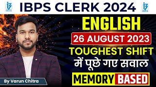 IBPS CLERK Pre 2024 | Memory Based Questions asked in previous year | PYQs | English by Varun Chitra