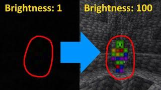 Increasing Brightness in Minecraft Methods Tutorial - Minecraft Bedrock