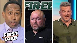 FIRST TAKE | "Aaron Rodgers' fate is sealed"- Stephen A. react Jets fire general manager Joe Douglas