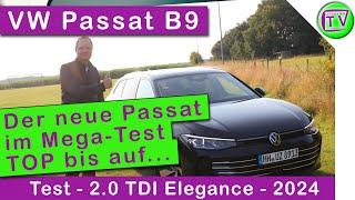 VW Passat Elegance 2.0 TDI B9 2024 Test, Review und Fahrbericht