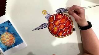 Speed Painting Sea Turtle