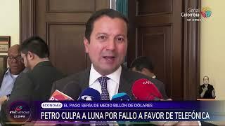 Presidente Petro culpa a David Luna por fallo de Telefónica | RTVC Noticias