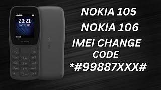 NOKIA 105 NOKIA 106 IMEI CHANGE CODE *#&)*^%&