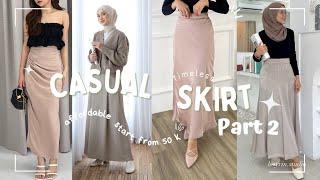 SHOPEE HAUL SKIRT CASUAL KOREAN STYLE Pt 2 2023 