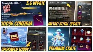 Big Changes | Premium Crate Upgradable Gun Leaks & Release Date | Bgmi Metro Royal Mode | 3.6 Update