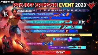 Project Crimson Event full collection Review | Project Scorpio Event All Rewards | Free Fire Leaks