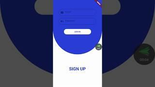 Flutter - Sliding login & register  page