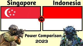 Singapore vs Indonesia Military Power Comparison 2023 | Indonesia | Singapore | world military power