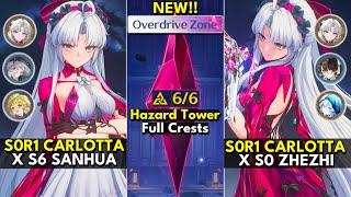 S0R1 Carlotta x S6 Sanhua & S0 Zhezhi | ToA Hazard Tower 6 Crests | Wuthering Waves 2.0