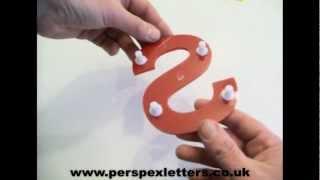 How to fit acrylic letters