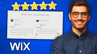 How to Create Testimonial Slider on Wix Website (2022) | Wix Testimonial Builder Tutorial