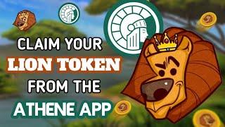 Submit your Wallet for Claiming your Lion Token in the Athene App