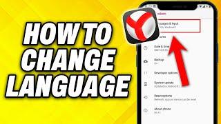 How To Change Language In Yandex 2024