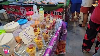 Pattaya street food festival new year 2024 #2024 #pattayabeach #beachfestival #thailandstreetfood