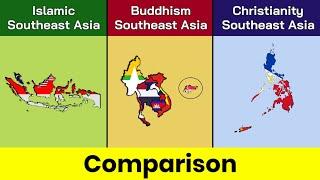 Islamic Southeast Asia vs Buddhism southeast Asia vs Christianity Southeast Asia | Data Duck