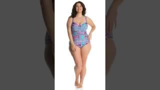 La Blanca Plus Size Global Perspective Sweetheart One Piece Swimsuit | SwimOutlet.com