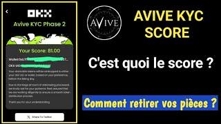 AVIVE WORLD : COMMENT VÉRIFIER VOTRE SCORE KYC ET RETIRER ?