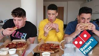 Elliot vs JMX vs AnEsonGib - DOMINO'S PIZZA CHALLENGE!!