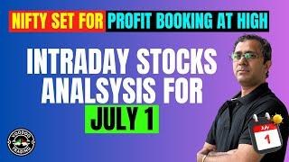 #Nifty Set For Profit Booking at High | #intradaystocks For Tomorrow | #banknifty #stockmarket