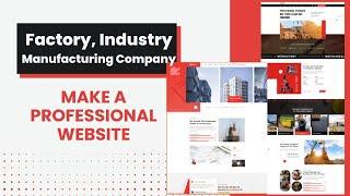 Make Industrial Factory  Website | Industry, Architecture, Mechanical Service Website Theme | Mistri