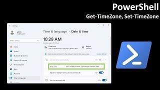 PowerShell: Get-TimeZone, Set-TimeZone