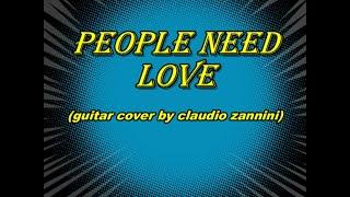 PEOPLE NEED LOVE - ABBA - instrumental cover by claudio zannini