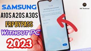 Samsung A10S/A20S/A30S/A31/A30/A10 more... FRP Bypass without pc 2023
