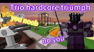 trio hardcore triumph NO GOLDEN► Tower Defense  Simulator ►Roblox