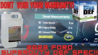 2023 + Ford Superduty Diesel Diesel Exhaust Fluid! DON'T VOID YOUR WARRANTY, Watch to know specs!