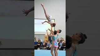 WOW...see this amazing stretch salto from this little girl  #acrobatic #circus #sportakrobatik