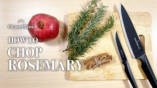 How to Chop and Mince Rosemary for your Garlic Herb Prime Rib Recipe