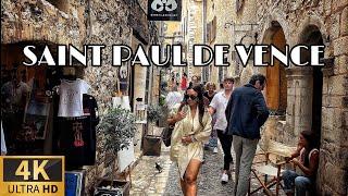 [FRANCE 4K] "BEAUTIFUL FRANCE CITY "SAINT PAUL DE VENCE WALK" (4K HDR) 04/JUNE/2024