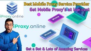 Iproxy.online: create 4g/5g mobile proxies at cheap prices and get a Bot using your android devices.