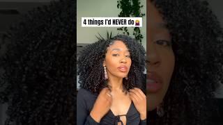 4 IMPORTANT Natural Hair No’s‍️(for protective styles) #naturalhair #protectivestyles #curlyhair