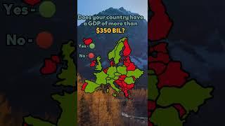 Does your country have a GDP of more than $350 BIL? #europe #gdp